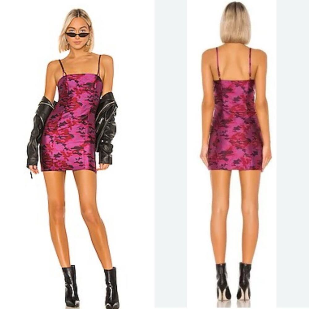 h:ours Zeze Pink Camo Mini Dress NWT XS